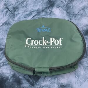 Rival Crock Pot Slow Cooker Insulated Carrier Bag Travel Case Oval Collapsible